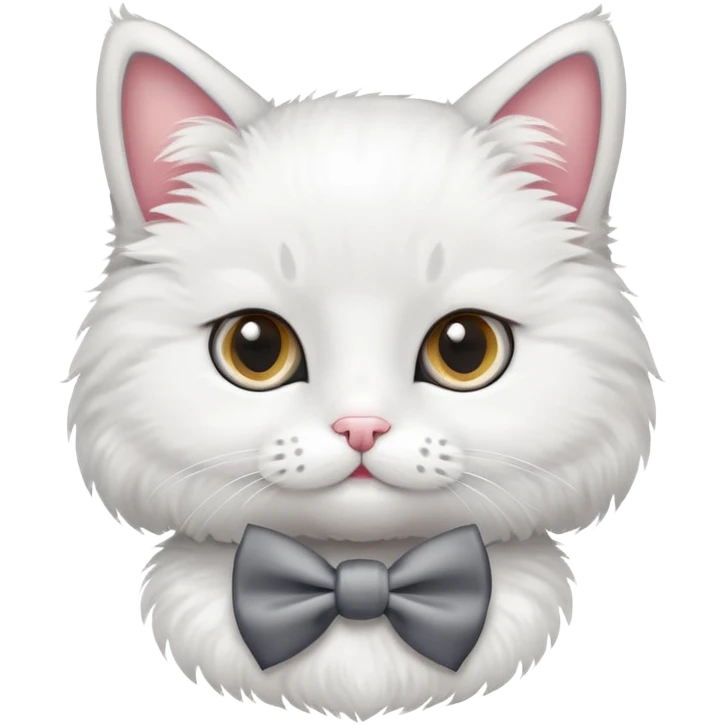 cute cat with a bow tie emoji