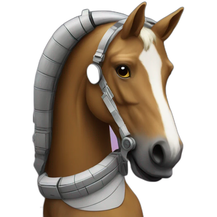 Spaceshuttle horse emoji
