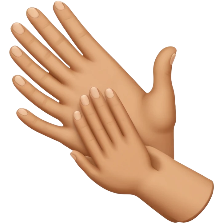 clap hand from side view emoji