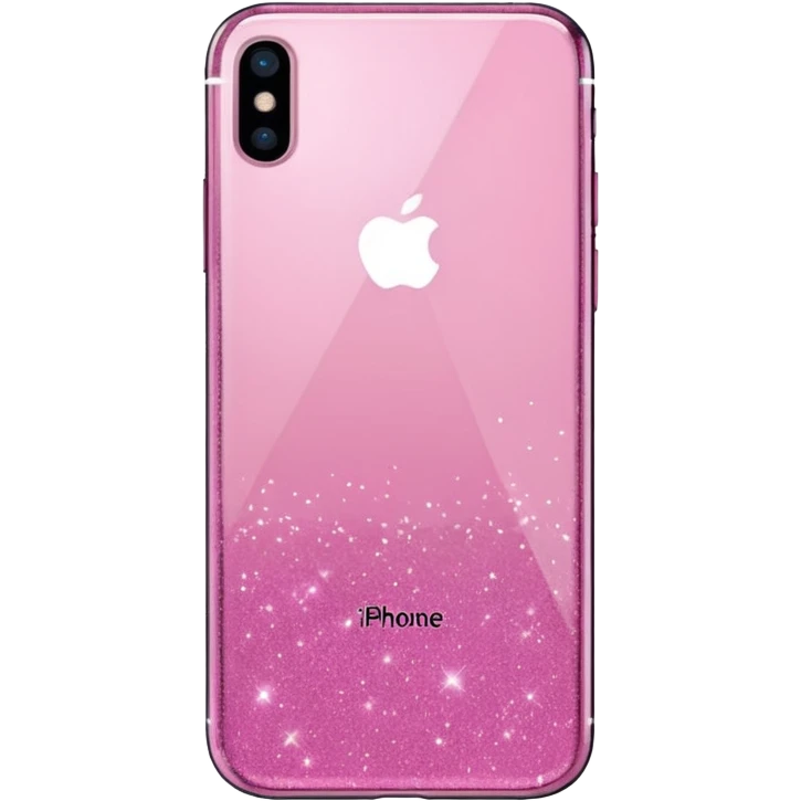 glitter pink iphone emoji