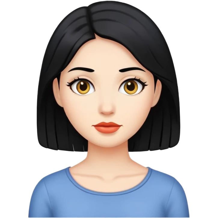 Mujer pelo negro  emoji