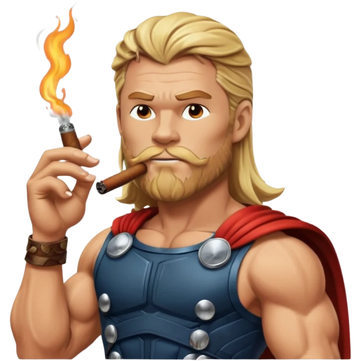 Thor smoking emoji