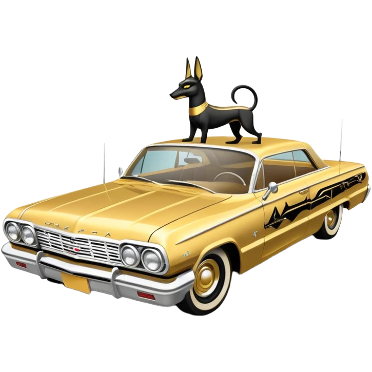 1964 impala low rider Anubis  emoji