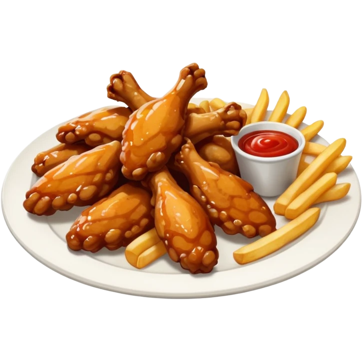 Wing stop meal  emoji
