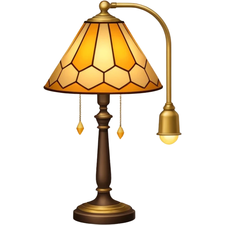 patterned lamp emoji