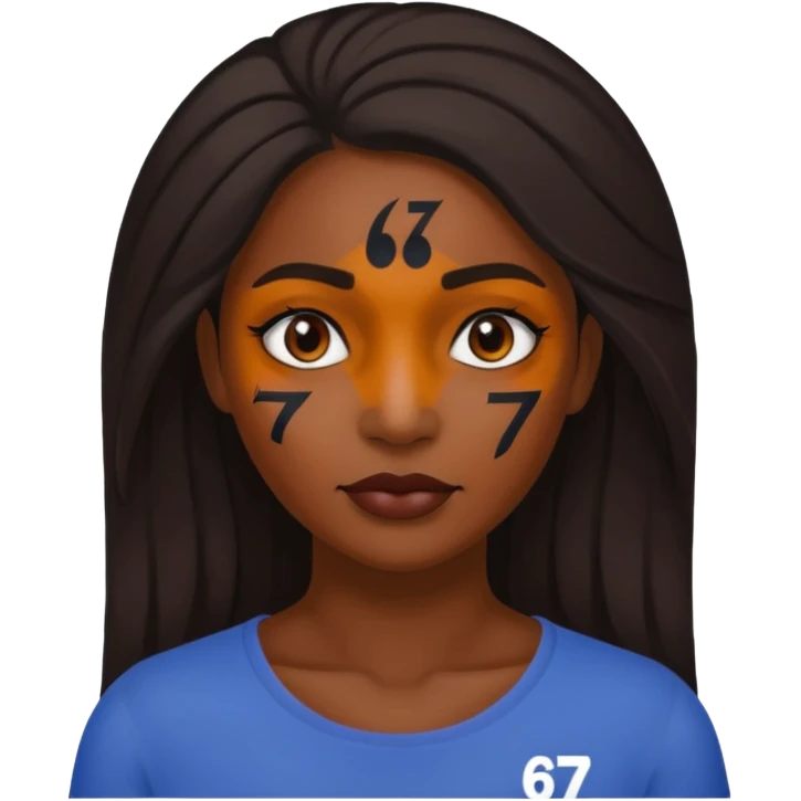 🤷🏾‍♀️6️⃣7️⃣ emoji