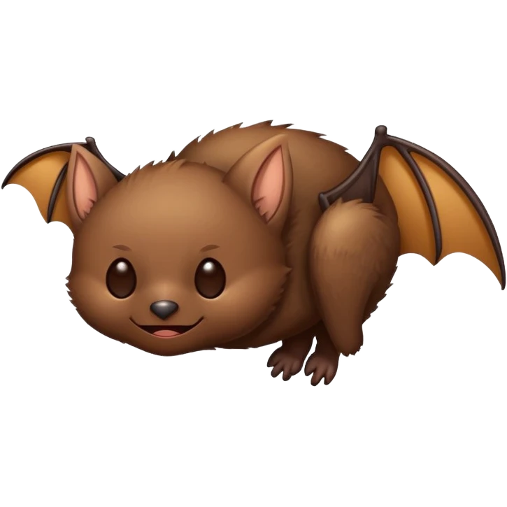 bat sleeping upside down emoji