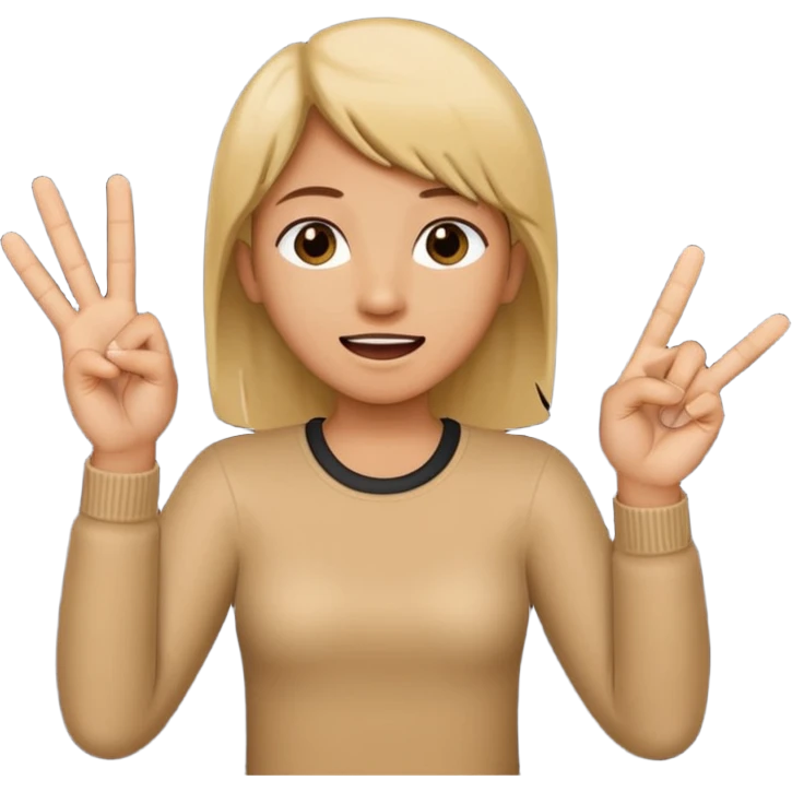WEST SIDE SINGG WITH FINGERS. a W with one Hand🖐️ emoji