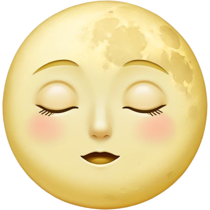 sleepy moon emoji