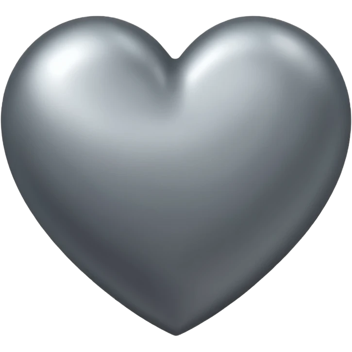 Corazon gris emoji