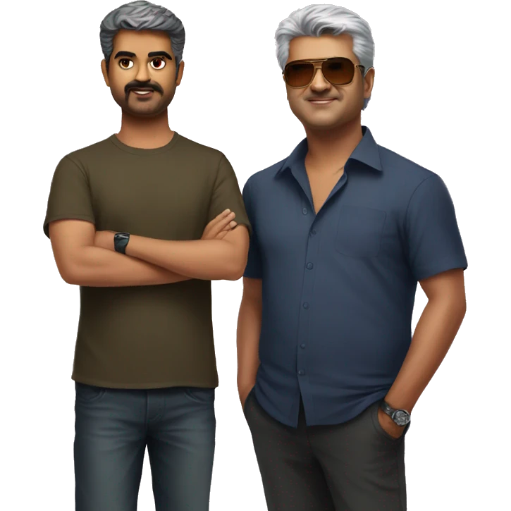 Vijay and ajith emoji