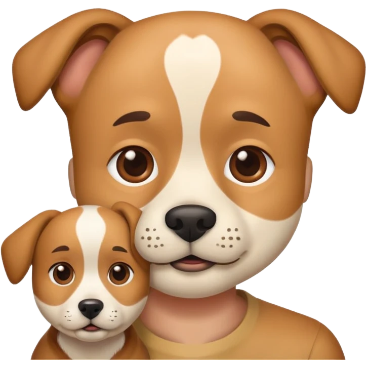 Мужчина с лицом собаки emoji