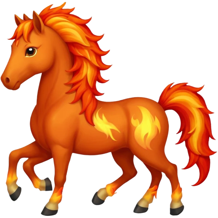 Fire horse emoji