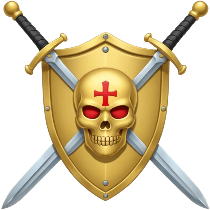 Escudo con espadas y grifones emoji