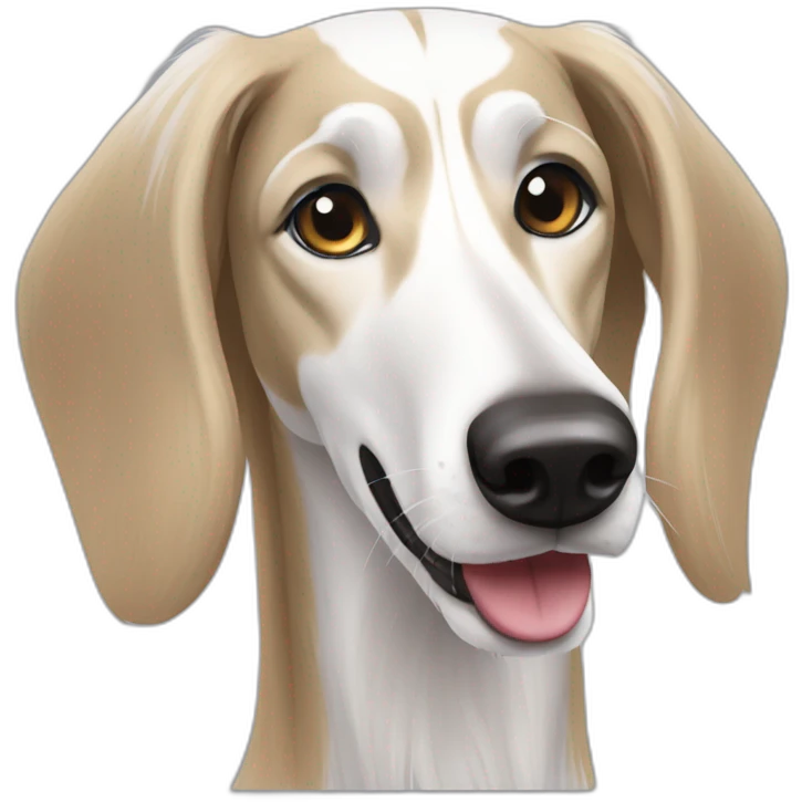 sprint white Saluki emoji