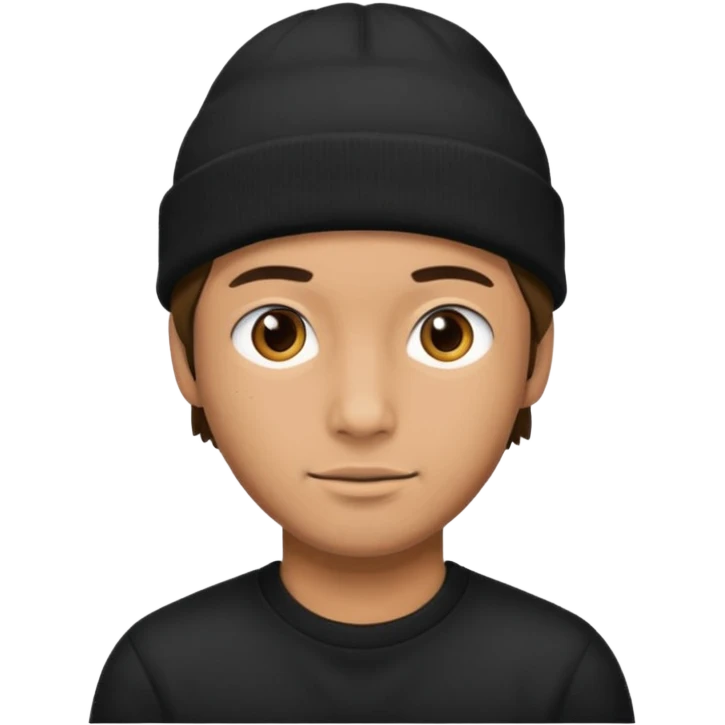 man with beenie emoji