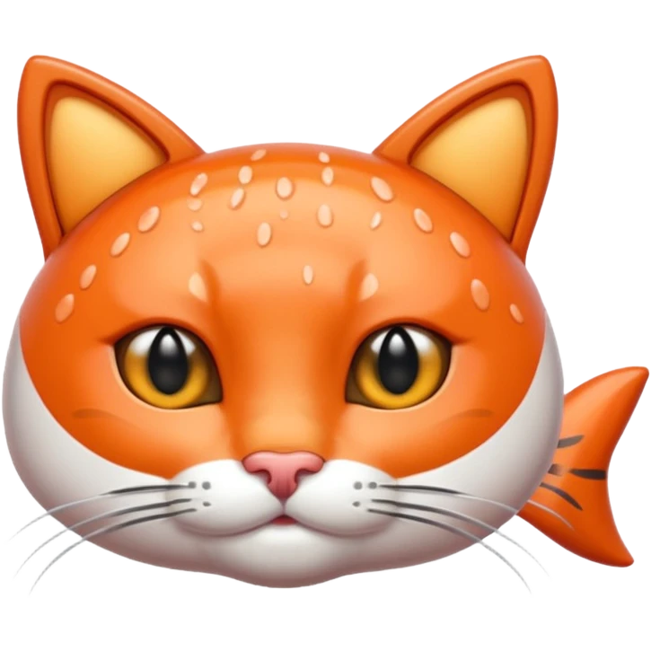make a salmon with cat ears emoji