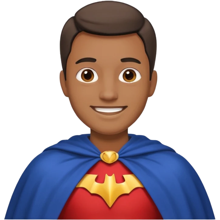 Caped Hero fake emoji