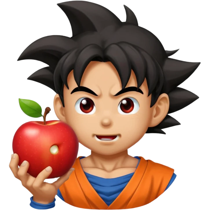 combine a fruit and goku emoji