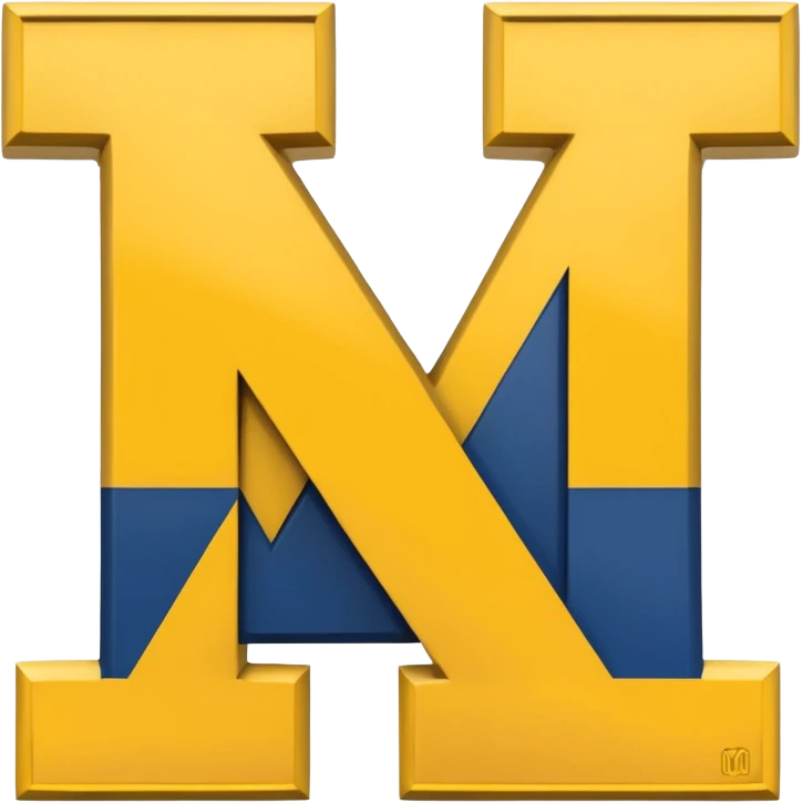 Michigan Wolverines logo emoji
