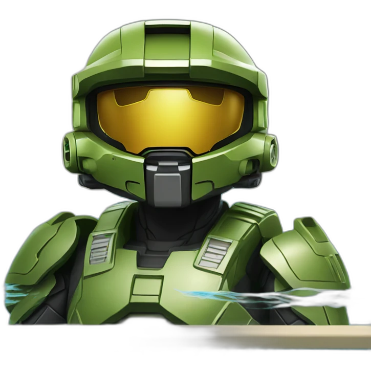 Master chief in pool emoji