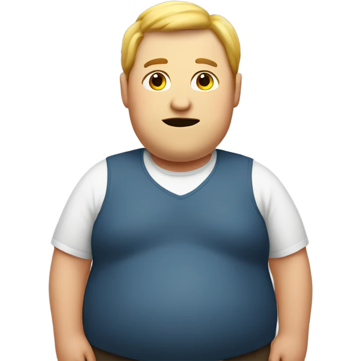 Fat person emoji