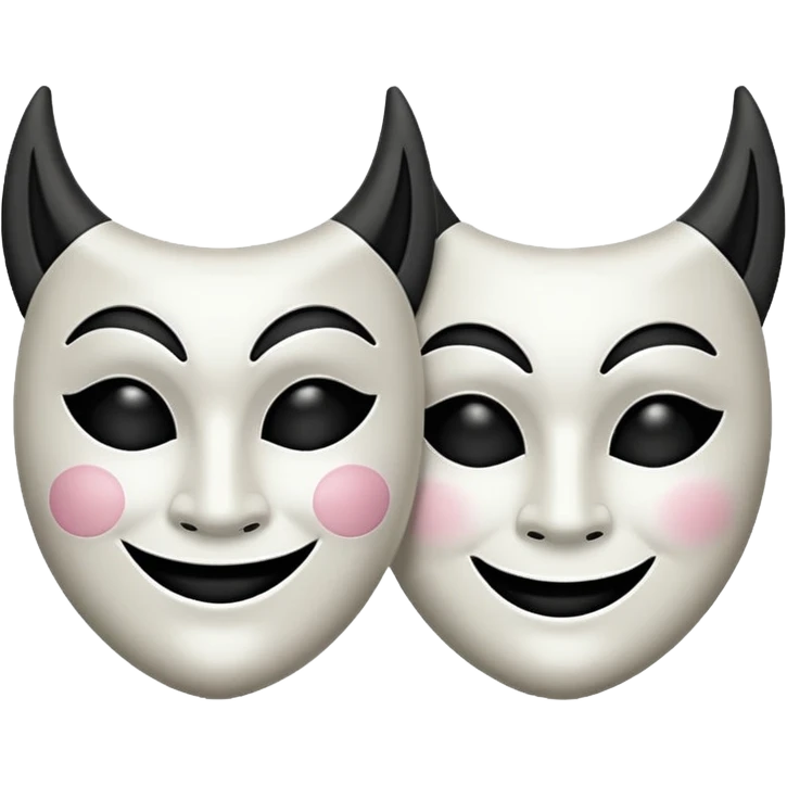 two drama masks emoji