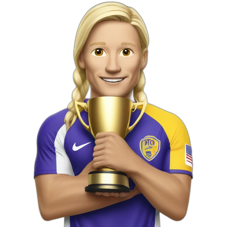 Haaland with trophy emoji
