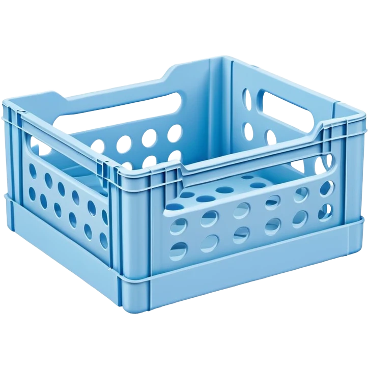plastic pastel crate with holes from scandinavian brand hay emoji