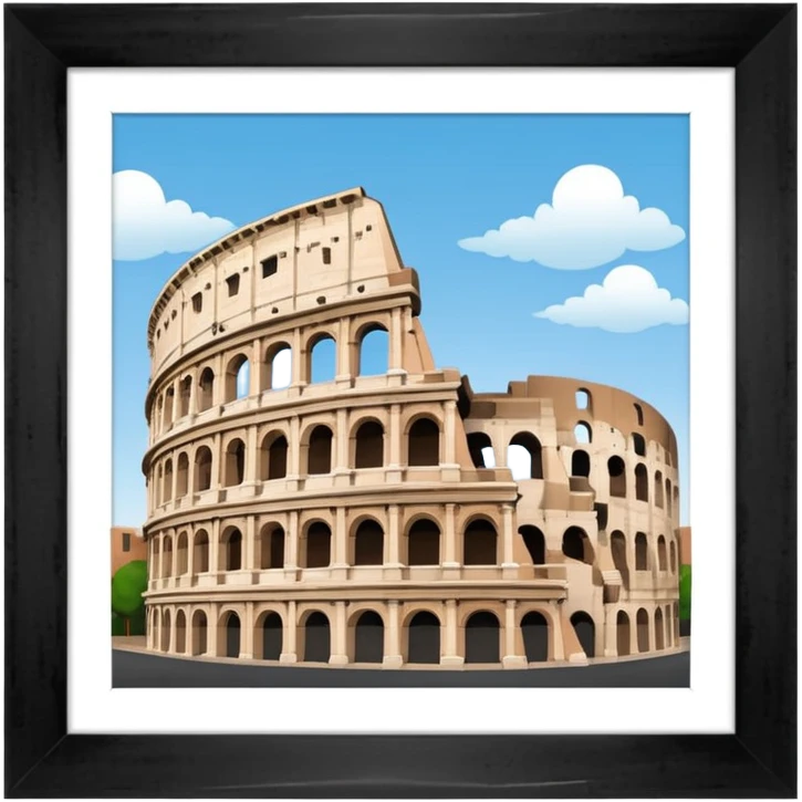 colosseum rome  emoji emoji