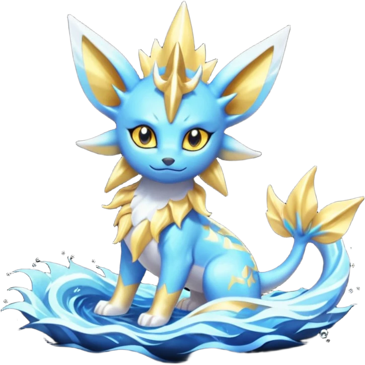 Solgaleo-Amaura-Vaporeon-fusion-hybrid-creature  emoji