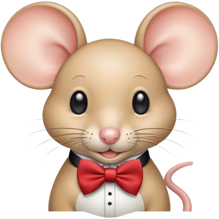 Ratón con lazo emoji