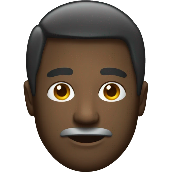 man with hadephone emoji