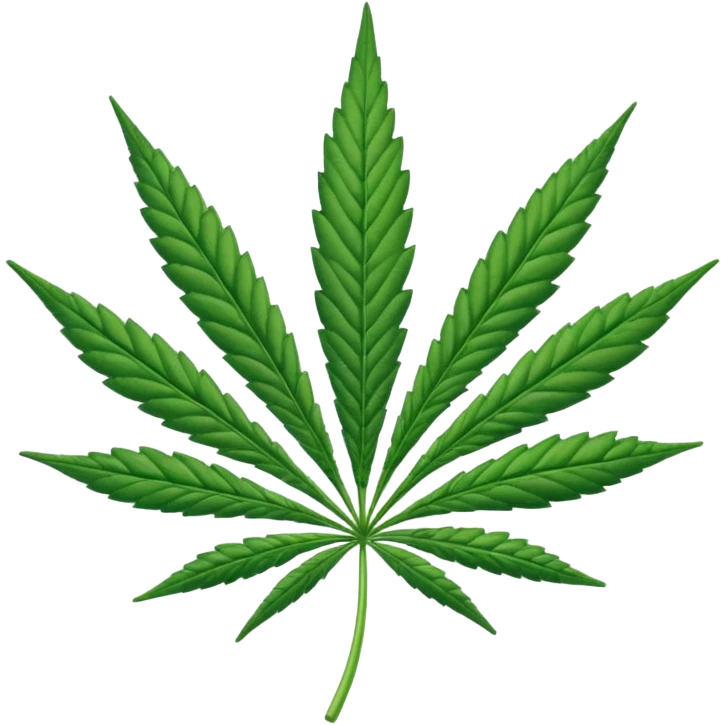 Hola de cannabis emoji