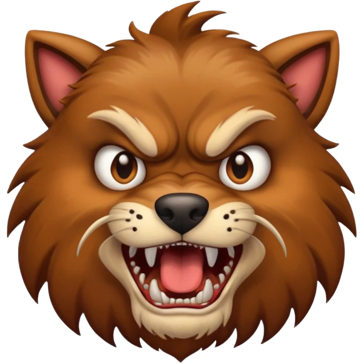 Mad dog emoji