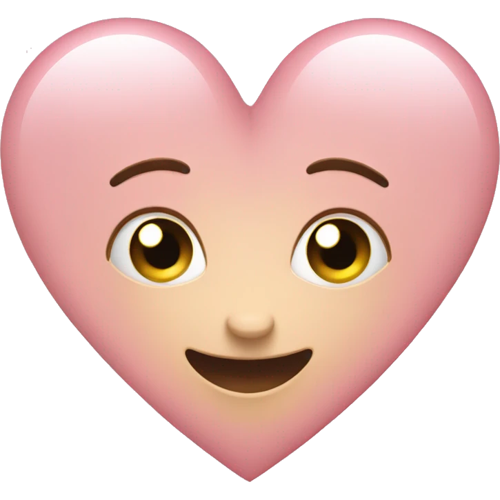 Light pink shiny heart emoji