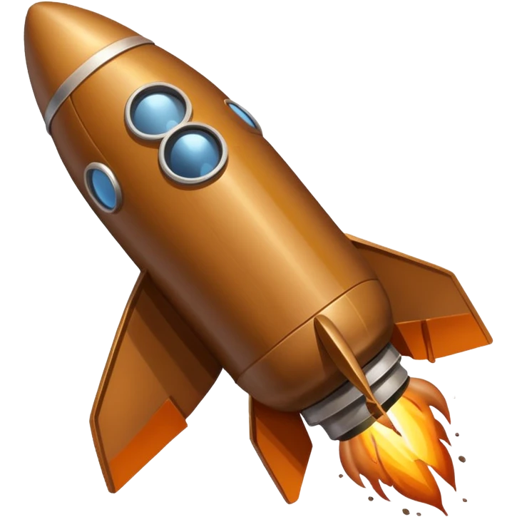 Turd rocket ship emoji