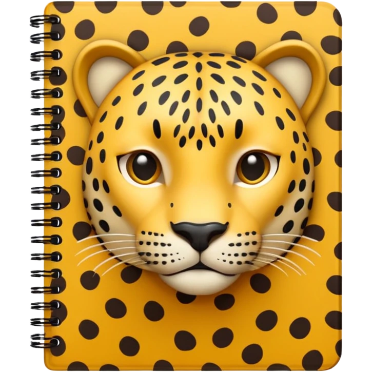 leopard patterned notebook emoji