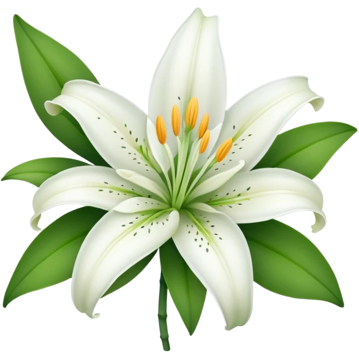 White lily emoji