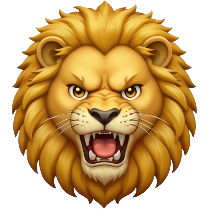 Angry lion emoji