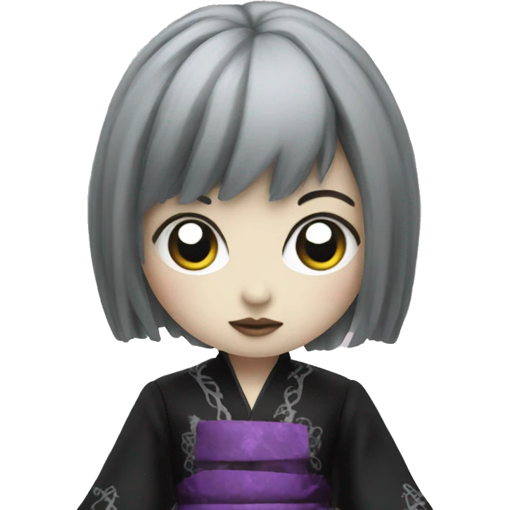 japanese halloween goth doll emoji