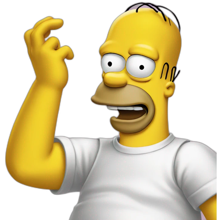 Homer simpson love emoji