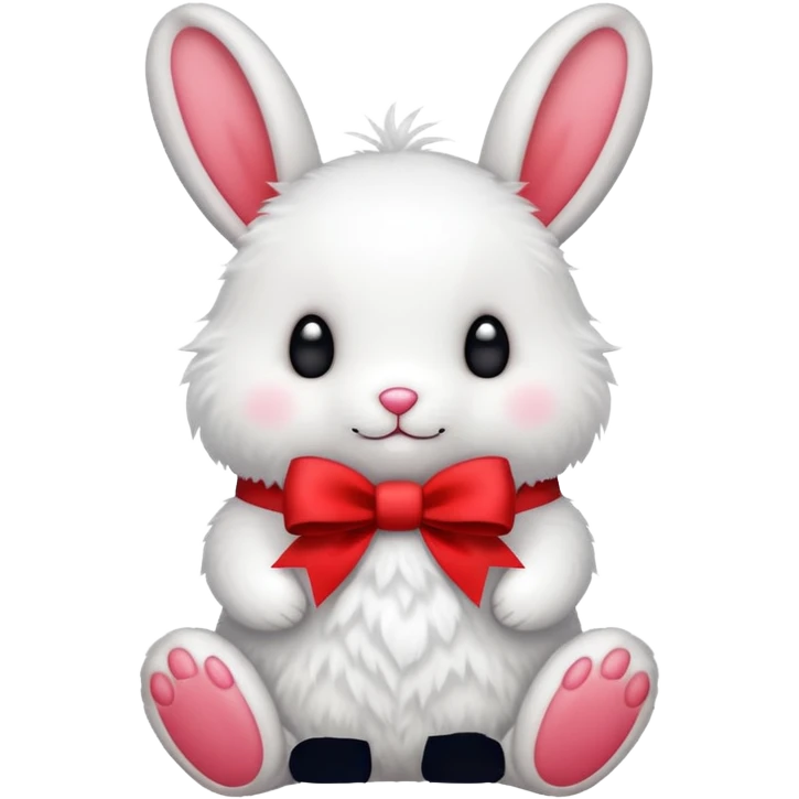 Peluche lapin noel cute emoji