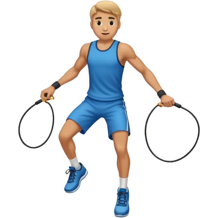 Guy jump roping emoji