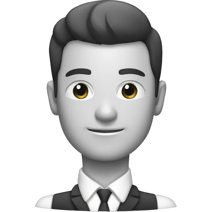 Black and White - Risk and Property Management emoji | AI Emoji Generator