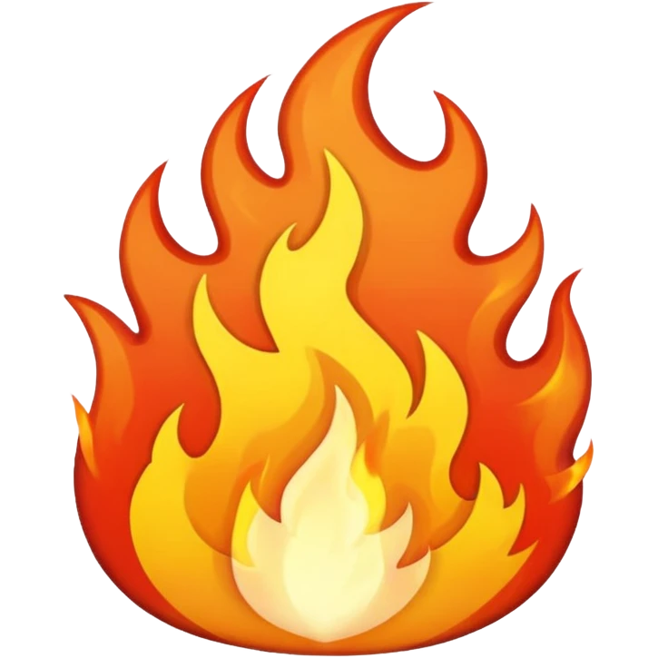 White fire emoji