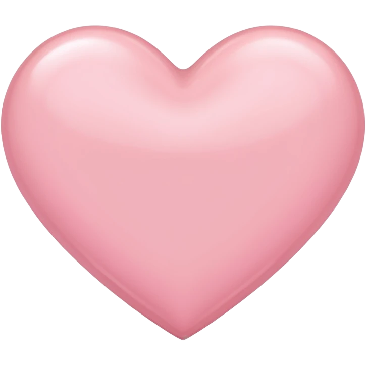 Light pink heart emoji