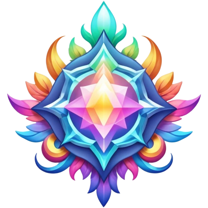 Epic divine legendary complex detailed iridescent gradients aesthetic-scenery-Decorations emoji