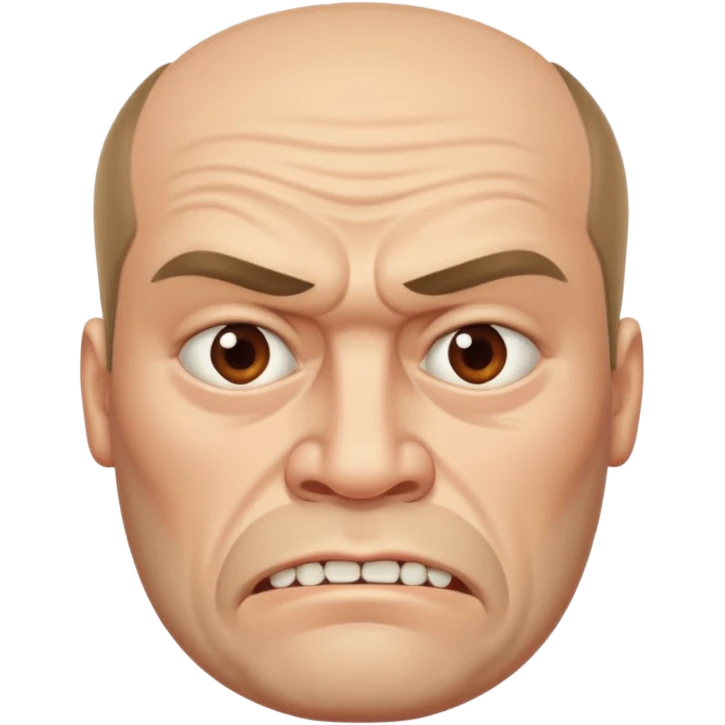 big  square-faced russian man thick jawed emoji