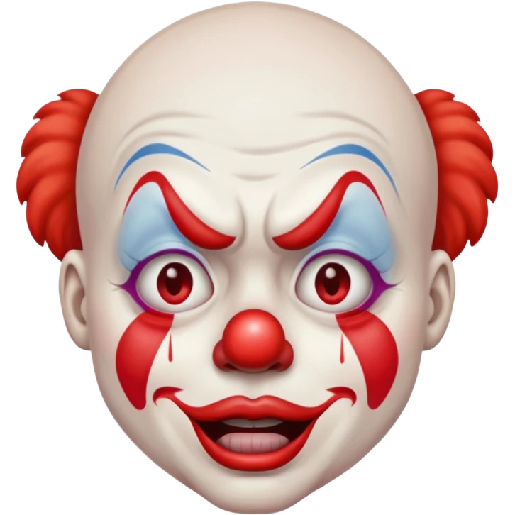 Wailing clown emoji